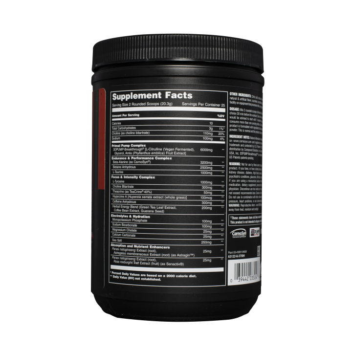 Universal Nutrition Animal Primal 507 gr