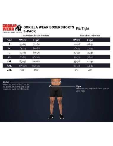 Gorilla Wear Boxershorts 3-pack