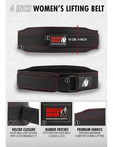 Gorilla Wear 4 Inch Women's Lifting Belt