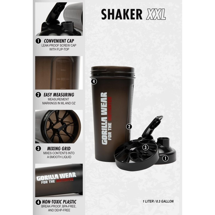 Gorilla Wear Shaker XXL 1000 ml