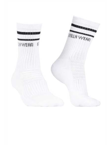 Gorilla Wear Crew Socks White