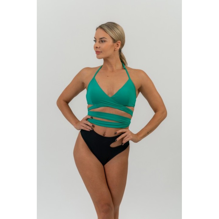 Slip bikini vita alta anticloro donna Nebbia Formosa