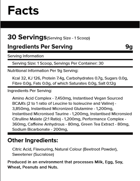 Amino Blast Bcaa 270 Gr