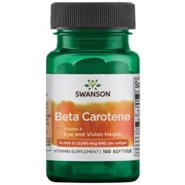 Beta-Carotene 10,000 IU 100 Softgels Swanson Vitamin A