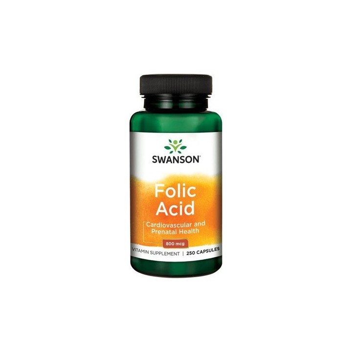 Swanson Folic Acid 800 mcg 250 caps