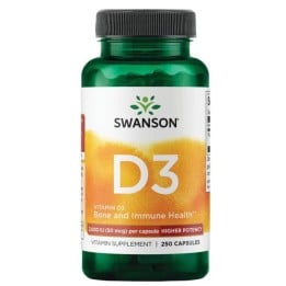 Swanson Vitamin D3 Higher Potency 2,000 IU 250 Caps