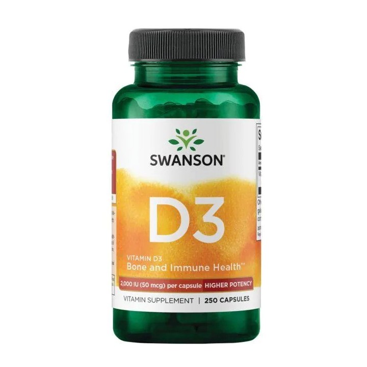 Swanson Vitamin D3 Higher Potency 2,000 IU 250 Caps