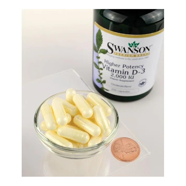 Swanson Vitamin D3 Higher Potency 2,000 IU 250 Caps