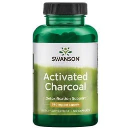 Activated Charcoal 250 mg 120 Caps Swanson