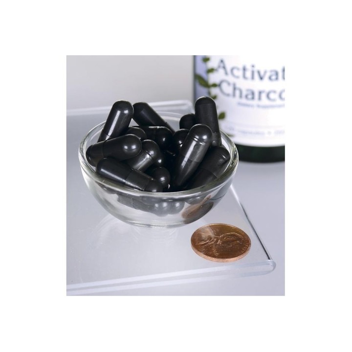 Activated Charcoal 250 mg 120 Caps Swanson