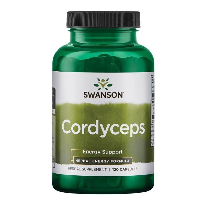 Cordyceps 600 mg 120 Caps Swanson Mushroom Extract