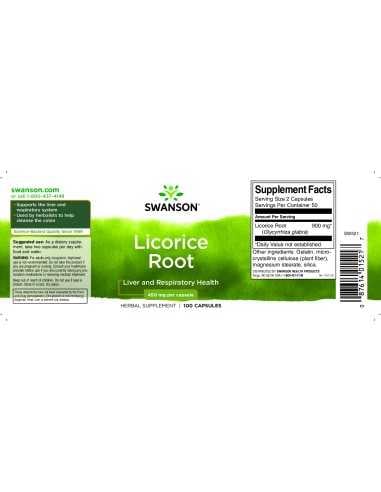 Licorice Root 450 mg 100 Caps