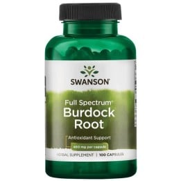 Burdock Root 460 mg 100 Caps Swanson Herbal Extract