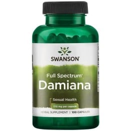 Damiana Leaf 510 mg 100 Caps Swanson Herbal Extract