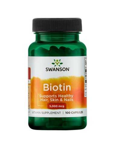 Biotin 5,000 mcg 100 Caps