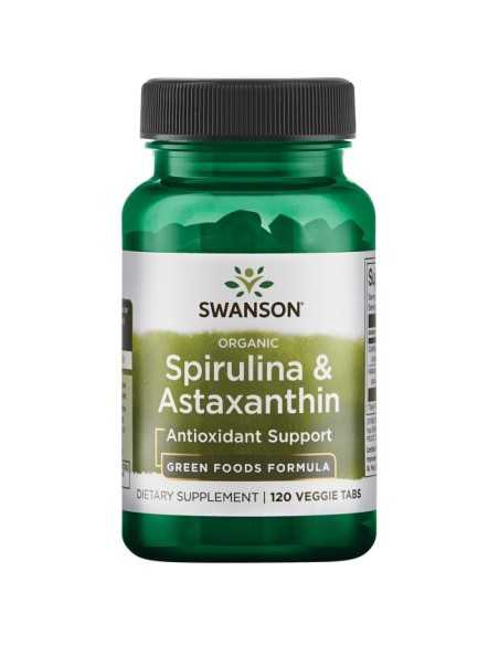 Organic Spirulina & Astaxanthin 120 Veg Tabs