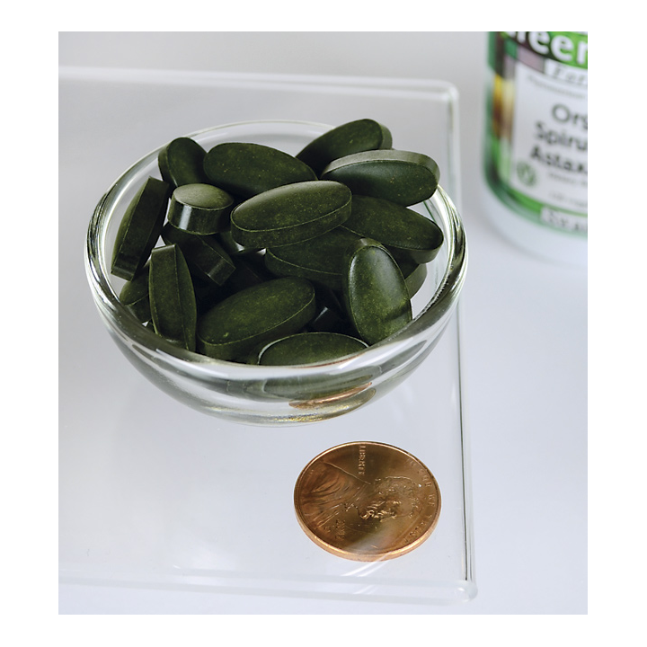 Swanson Organic Spirulina & Astaxanthin 120 Veg Tabs