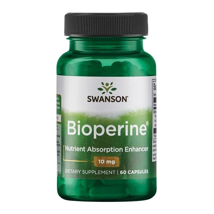 Bioperine 10 mg 60 Caps Swanson Black Pepper Extract