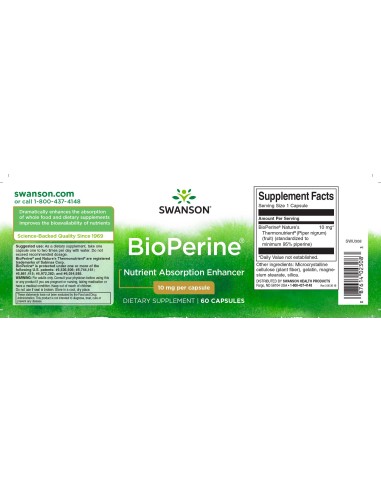 Bioperina 10 Mg 60 Cap