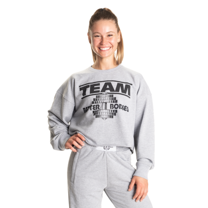 Better Bodies Highbridge Sweater: Women's Cropped Sweatshirt