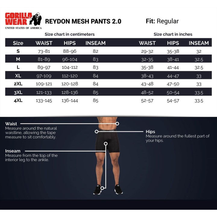 Gorilla Wear Reydon Mesh Pants 2.0