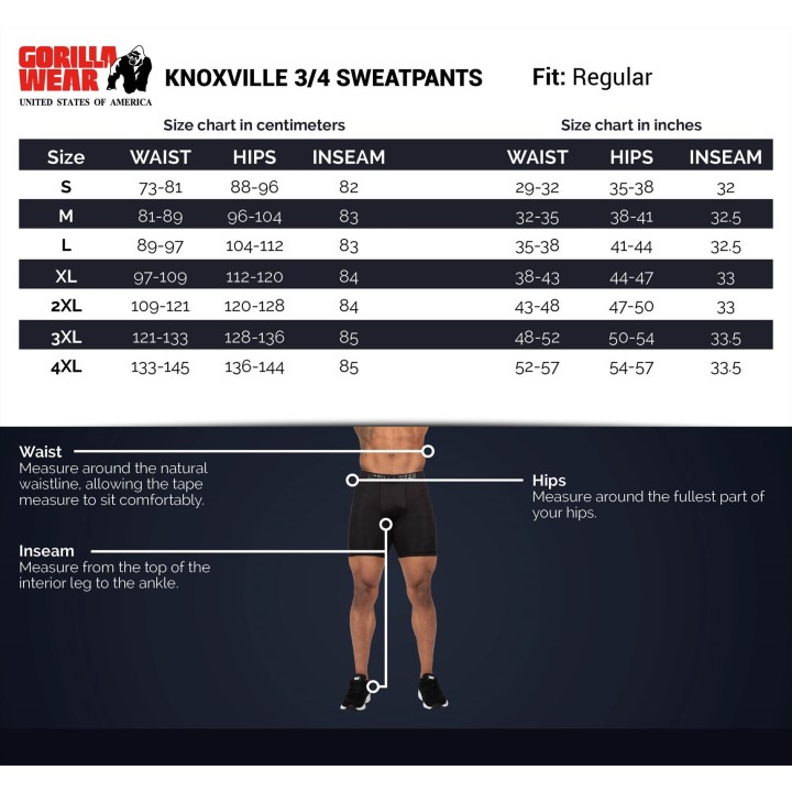 Gorilla Wear Knoxville 3/4 Sweatpants