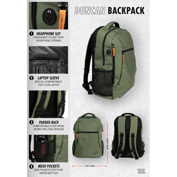Gorilla Wear Duncan Backpack