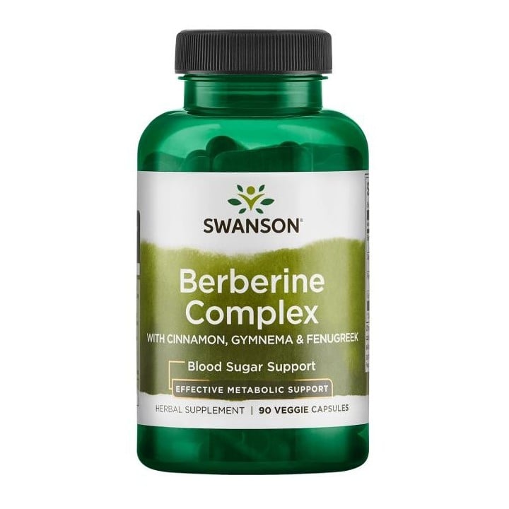 Berberine Complex 90 Veg Caps Swanson Cinnamon Gymnema