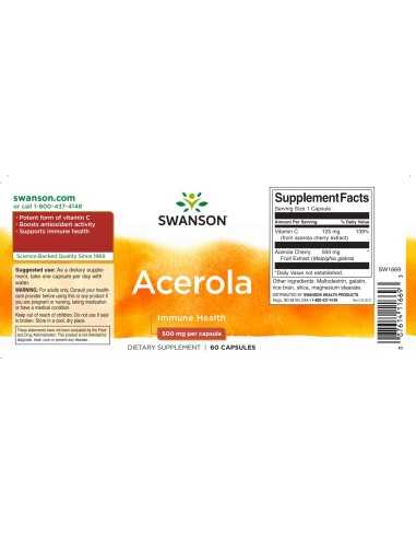 Acerola 500 mg 60 Caps