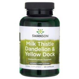 Swanson Milk Thistle Dandelion & Yellow Dock 120 caps
