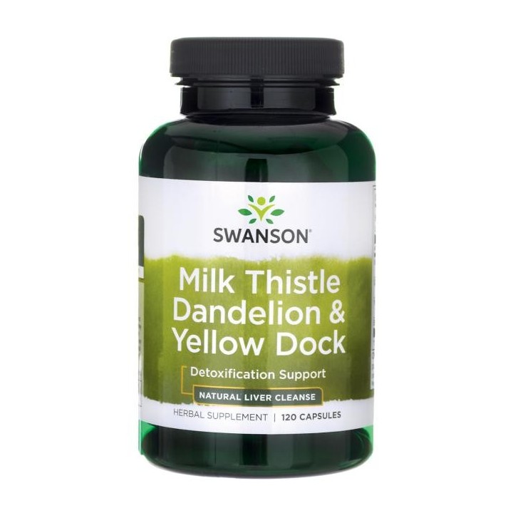 Swanson Milk Thistle Dandelion & Yellow Dock 120 caps