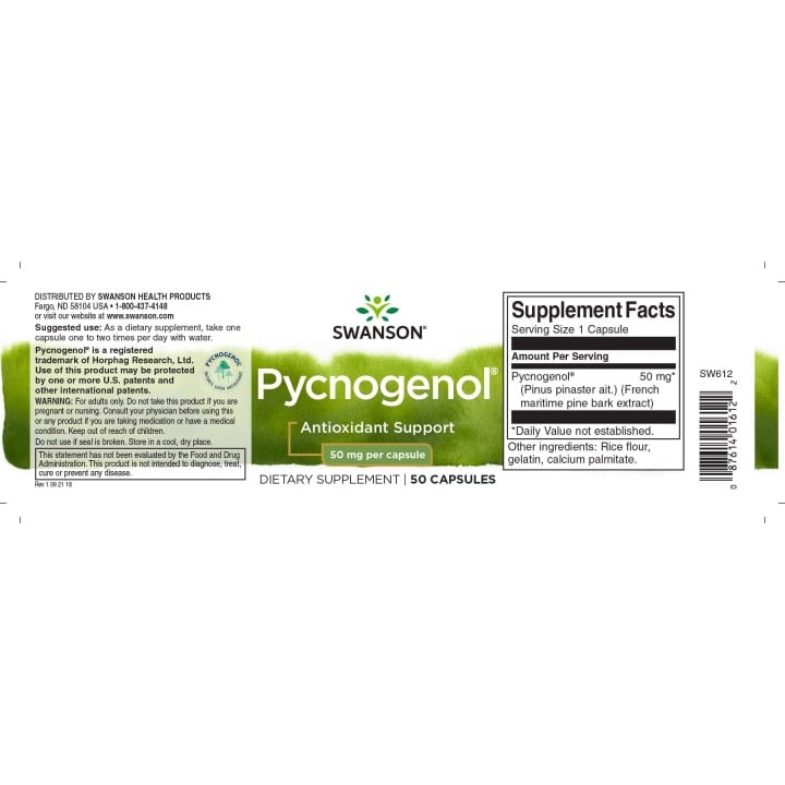 Swanson Pycnogenol Premium 50 mg 50 caps