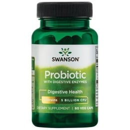 Probiotic with Digestive Enzymes 60 Veg Caps Swanson