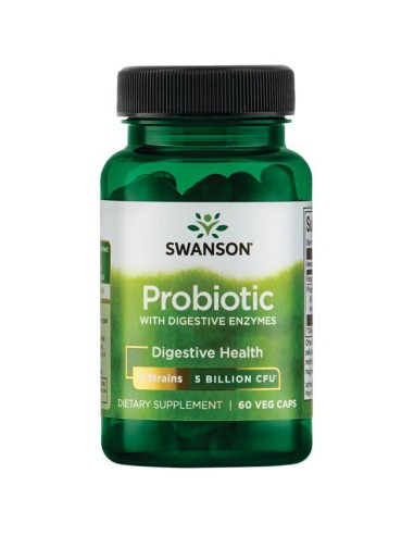 Probiotic with Digestive Enzymes 5 Billion CFU 60 Veg Caps