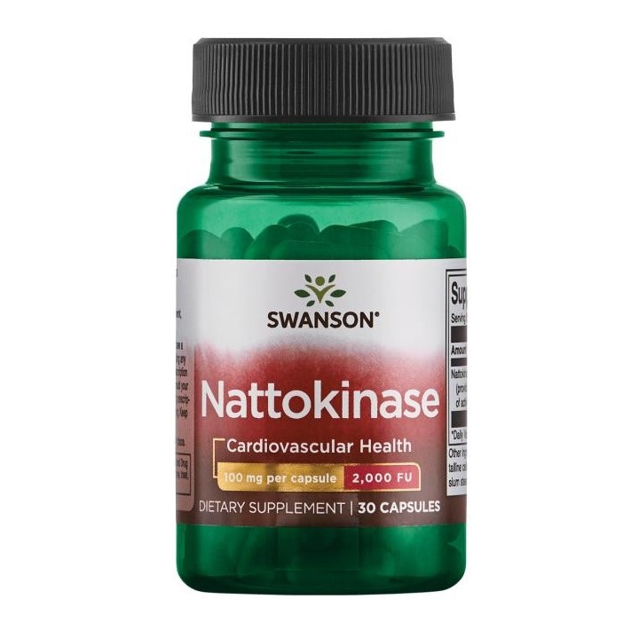 Swanson Nattokinase 2.000 unità fibrinolitiche 100 mg 30 Caps