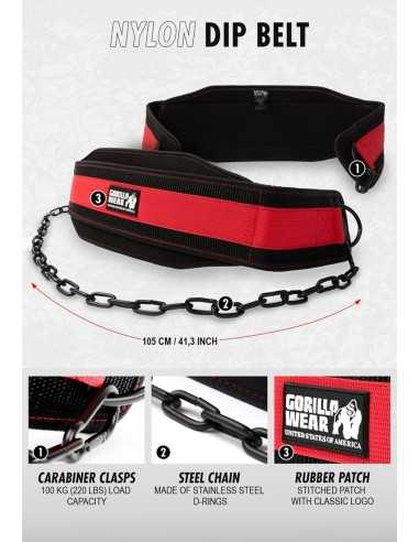 Gorilla Wear Nylon Dip Belt