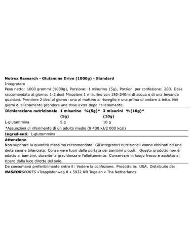 Glutamine Drive 1 Kg