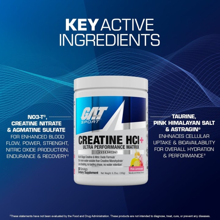 GAT CREATINE HCI+ 180 gr