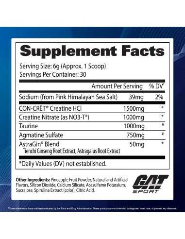 CREATINE HCI+ 180 gr