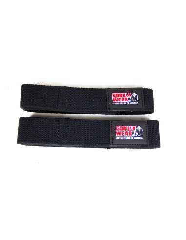 GORILLA WEAR NON PADDED LIFTING STRAPS black
