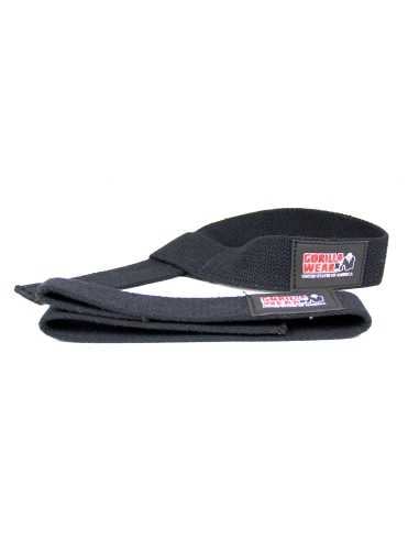 GORILLA WEAR NON PADDED LIFTING STRAPS black