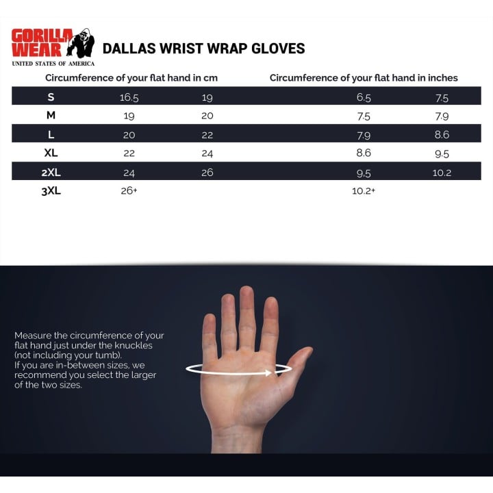 Gorilla Wear Dallas Wrist Wrap Gloves