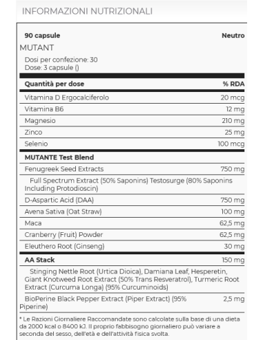 Mutant Test 90 caps