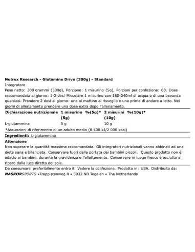 Glutamine Drive 300 gr
