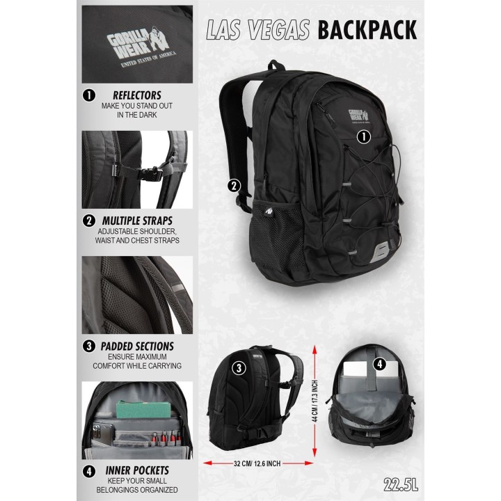 Gorilla Wear Las Vegas Backpack