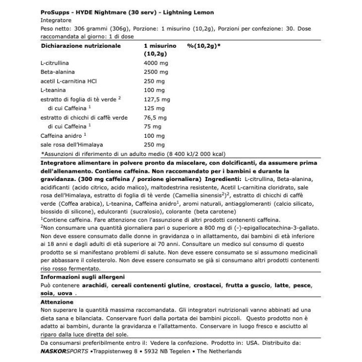 ProSupps HYDE Nightmare 306 gr