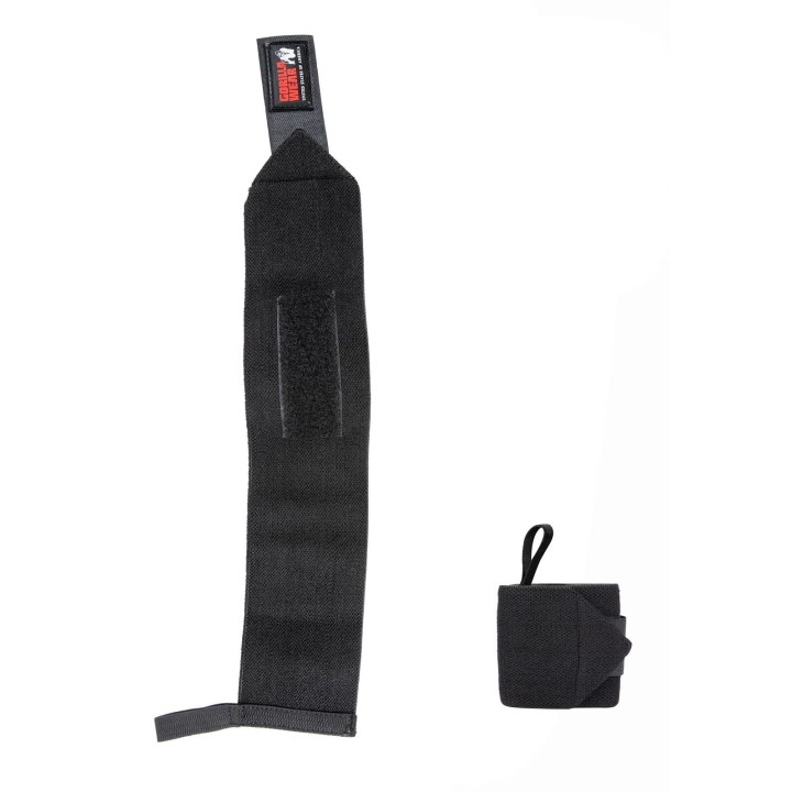 Gorilla Wear Wrist Wraps BASIC - Black/Red