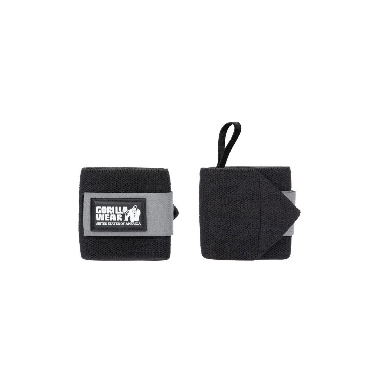 Gorilla Wear Wrist Wraps BASIC - Black/Gray