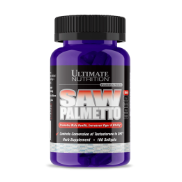 Saw Palmetto 100 Softgels Ultimate Nutrition Berry Extract