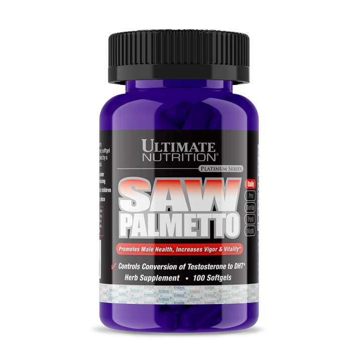 Saw Palmetto 100 Softgels Ultimate Nutrition Berry Extract